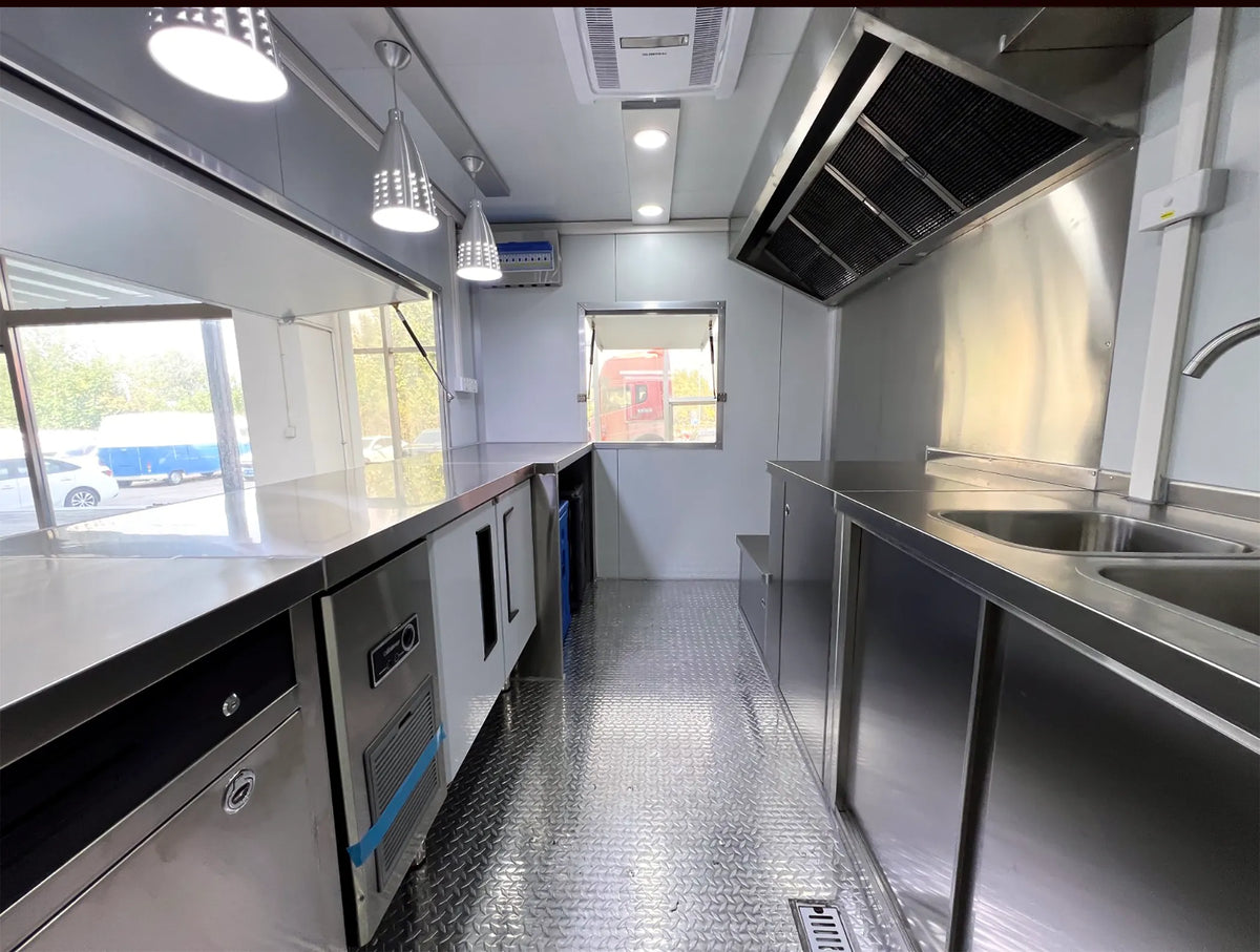 interior view of 4M food trailer commercial mobile kitchen 