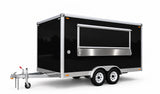 5m food trailer with window closed