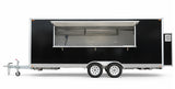 5m food trailer commercial food trailerr side view of exterior