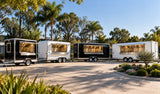 image of food trailers from 3m to 6m outside being showcased