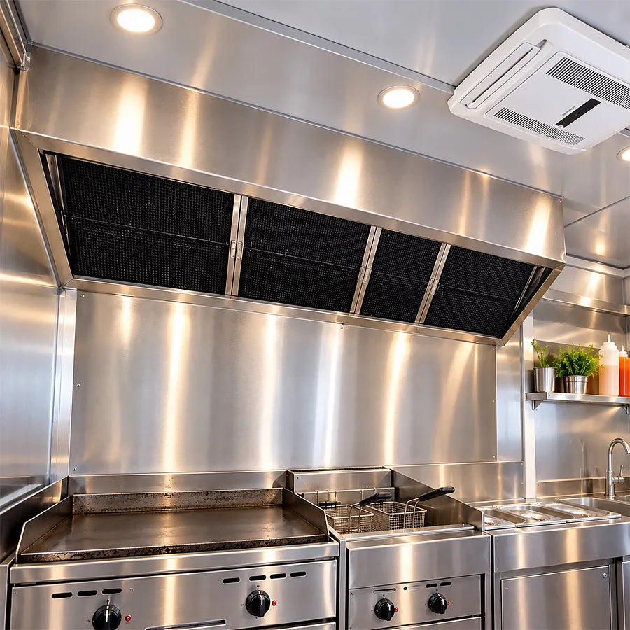 rangehood image inside food trailer